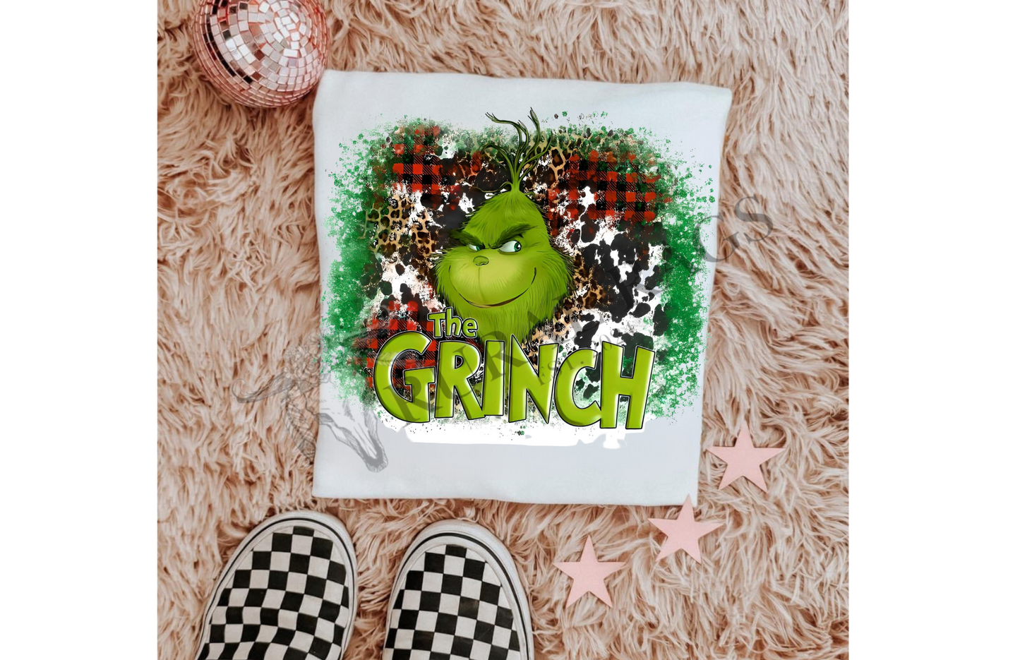 The Grinch Splatter Design